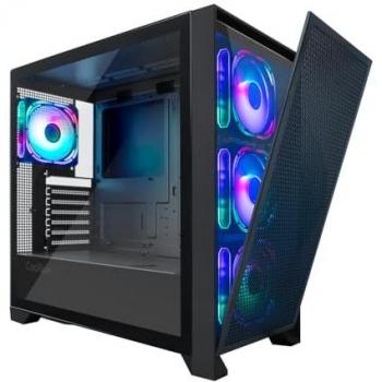 Caja de Ordenador Gaming ATX CoolBox GE2000 DualView con Doble Frontal Intercambiable y 4 Ventiladores ARGB