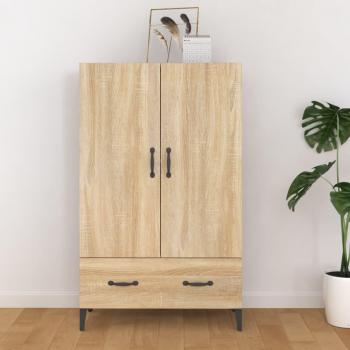 Aparador de madera contrachapada 70x31x115 cm, Mueble de Almacenaje de Salón, Armarios con Puertas, Cajón de Madera, Buffet para salón Moderno, Armario Auxiliar,