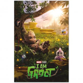 Póster Marvel Groot Tiempo de Relajación