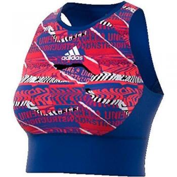 adidas OTR Crop Top Camiseta sin Mangas, Mujer, Team Royal Blue/Scarlet/Black, L