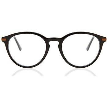 Round Montura Completa de Plástico Marrón para Mujer - Gafas Recetadas Anti-Azules - SmartBuy Collection