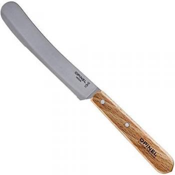 Opinel 11.5 cm Breakfast and Picnic Knife - Natural Beechwood Handle, Stainless Steel Blade