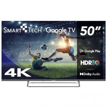 Televisión Smart Tech 50 UHD 4K (127cm) 50UG02V con Google TV, HDMI, USB, HEVC, Dolby Audio, HDR 10 y Chromecast