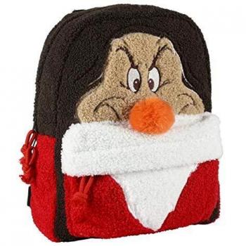 Cerdá - Mochila Casual Moda Pelo Mickie Disney Enanitos, 34 cm