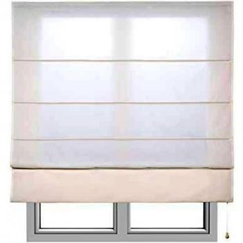 Estores Basic, Stor plegable con varillas, Crudo, 150x175cm