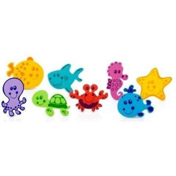 Nuby 16-Piece Floating Foam Bath Animals Set