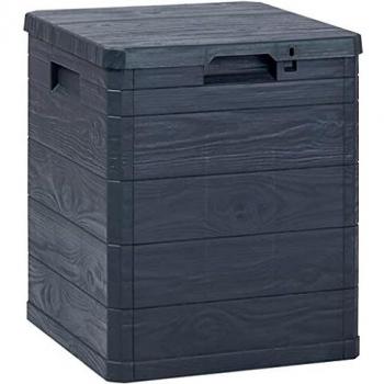 vidaXL Garden Storage Box 90 L Anthracite