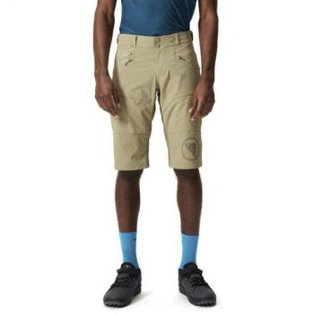 Pantalón corto Endura Singletrack II sin badana beige champiñón para ciclismo hombre - Talla L