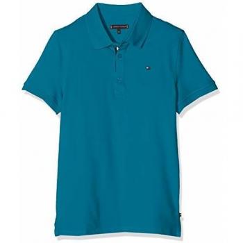 Tommy Hilfiger Essential Slim Polo S/s, Azul
