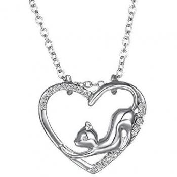 Joyas de boda Xinmaoyuan Europa Cat, Moda Colgante Pendant Diamond-Cut amor sencillez Collar , Imagen Color de Regalo Boda Regalo de Cumpleaños Regalos de Navidad