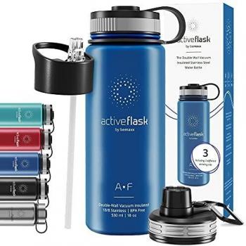Botella de Agua Térmica Active Flask + Pajita