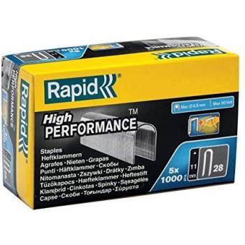 Rapid 11891933 Grapas, Plateado, 11mm
