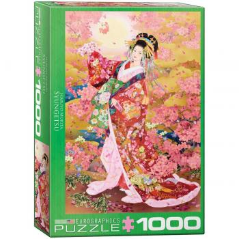 Eurographics 1000-Piece Puzzle: Haruyo Morita Syungetsu, Pink Cherry Blossoms