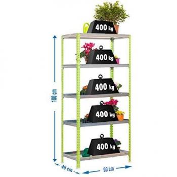 SimonRack SI1630 Kit Estantería, 1800 x 900 x 400 mm