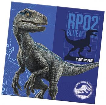 Generique - 20 Servilletas de Papel Jurassic World 2 33 x 33 cm
