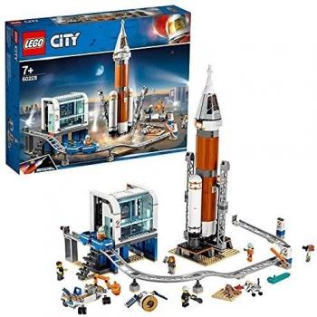 LEGO 60228 City Cohete Espacial de Larga Distancia y Centro de Control, Juguete de Construcción