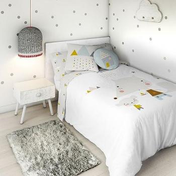 Funda Nórdica Reversible Infantil 100% Algodón Barquito Chiquito Cama 105 Fabricada en España