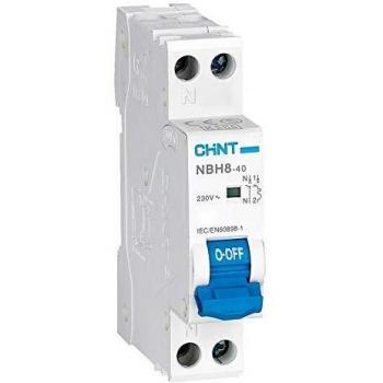 Interruptor Automático Chint NBH8-1N-10C4.5 DP 1P+N 10A