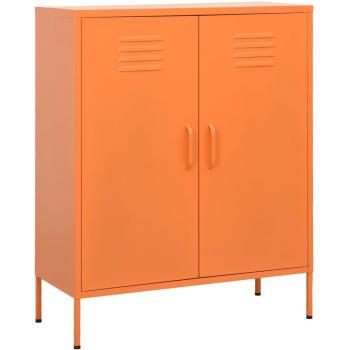 vidaXL Storage Cabinet Orange 80x35x101.5 cm Steel