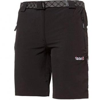 Izas Soar Pantalones Cortos de Montaña, Mujer, Negro, XL