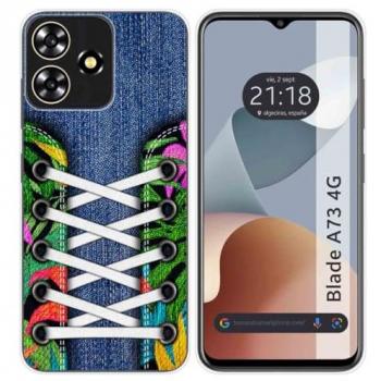 Funda de Silicona para Zte Blade A73 4G con Diseño de Zapatillas 13 Dibujos