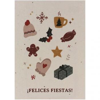Tarjeta Eco-Friendly semillas Sheedo - ¡Felices Fiestas!