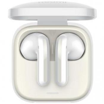 Xiaomi Redmi Buds 6 Active - Auriculares inalámbricos Bluetooth, color blanco, con cancelación de ruido activa por IA durante las llamadas, baja latencia, graves profundos, compatible con Google y emparejamiento rápido, hasta