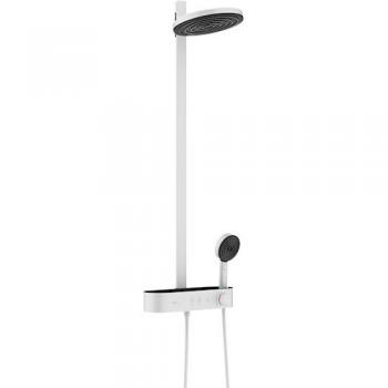 Hansgrohe Pulsify S Showerpipe 260 con Termostato y Ducha Select 400, 2 Modos de Rocío, EcoSmart, Blanco Mate
