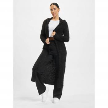 Urban Classics Women's Hooded Feather Cardigan - Black - XS to XL