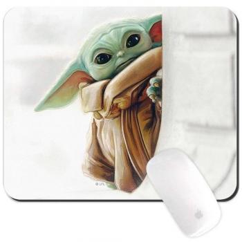 ERT GROUP Alfombrilla de Ratón Baby Yoda Mandalorian Star Wars, Antideslizante, Licencia Oficial, Patrón Baby Yoda 016, 220 mm x 180 mm