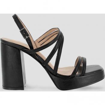 Sandalias Salma - Elegantes sandalias de mujer con tiras en negro