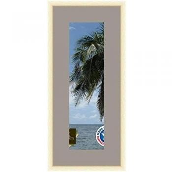 Marco de fotos de pared 14 x 14 x 47 x 47 marco, moderno, 2,3 cm de longitud, de madera, madera, Blanc Cassé-39, Passe-Partout TV Grey