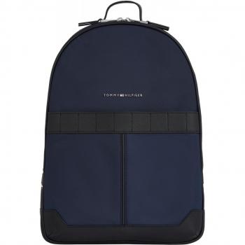 Eco-Conscious Chic Blue Backpack by Tommy Hilfiger, Male, One Size, Adjustable Straps