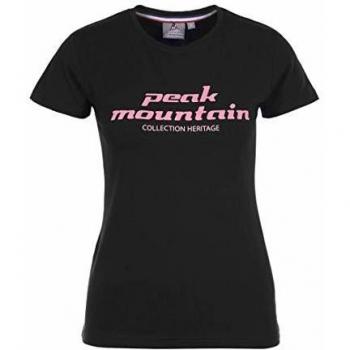 Peak Mountain -Camiseta Manga Corta Mujer - ACOSMO-Negro-S