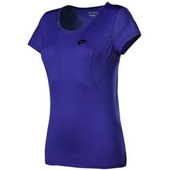 Lotto Twice II W Camiseta de Manga Corta, Mujer, Azul