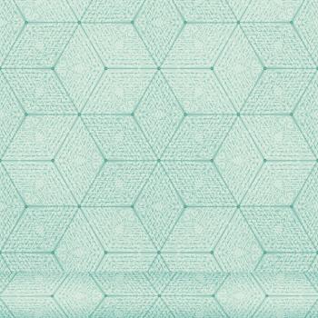 Equipo DRT Rinaldo - Papel pintado con diseño geométrico, color jade, 1 rollo