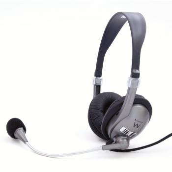Eminent EM3561 - Auriculares con micrófono, gris