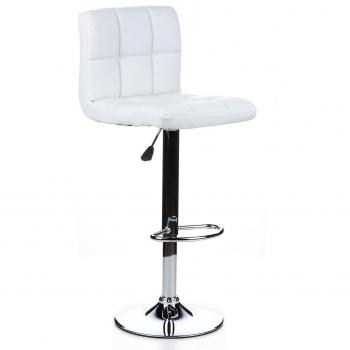 hjh OFFICE Taburete de Bar, Blanco