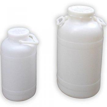 Fusto de Plástico Ecoplast 10 Litros con Boca Larga y Tapa, Color Neutro