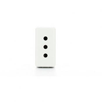 Presa Gewiss 2P+T 10A Sistema Italiano con Interruptor Blanco