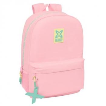 Mochila Escolar Adaptable a Carro Munich Candy 30x46x14 cm - Rosa Claro, Cómoda y Resistente