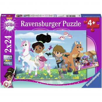 Puzzle Ravensburger Nella La Princesa Caballero - 2 x 24 Piezas