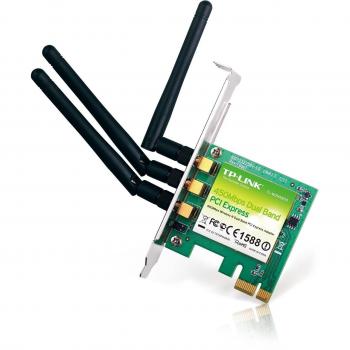 TP-LINK TL-WDN4800 N900 Dual Band Wireless PCI Express Adapter with Three Antennas