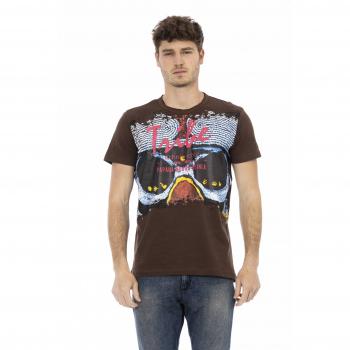 Trussardi Action Brown Cotton T-Shirt - XL