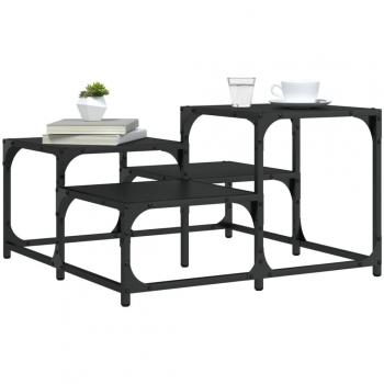 vidaXL Coffee Table Black 68x68x40 cm Engineered Wood