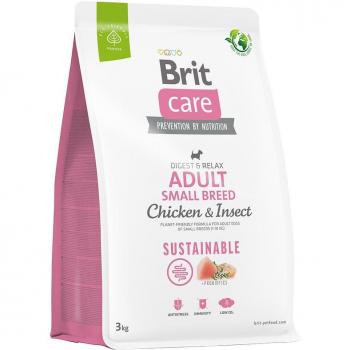 Brit Care Sustainable Adult Small Breed Chicken & Insect - 3 kg