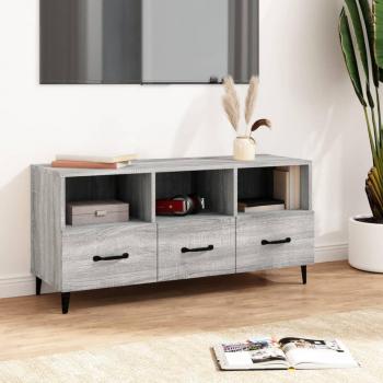 Mueble para TV Sonoma gris 102x35x50 cm Madera multicapa vidaXL