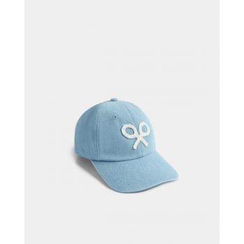 Gorra de denim con logo bordado Silbon - estilo urbano casual