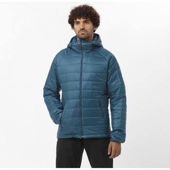 Chaqueta de hombre Salomon Outline Hooded HD Insulated azul alpino