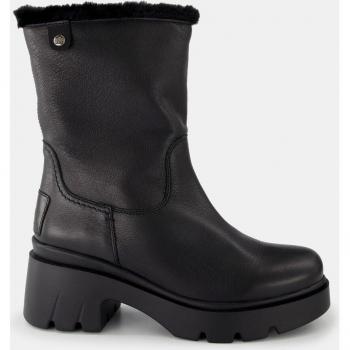Panama Jack - Botas Priya de mujer en piel Waterproof con forro interior de pelo y tacón bloque